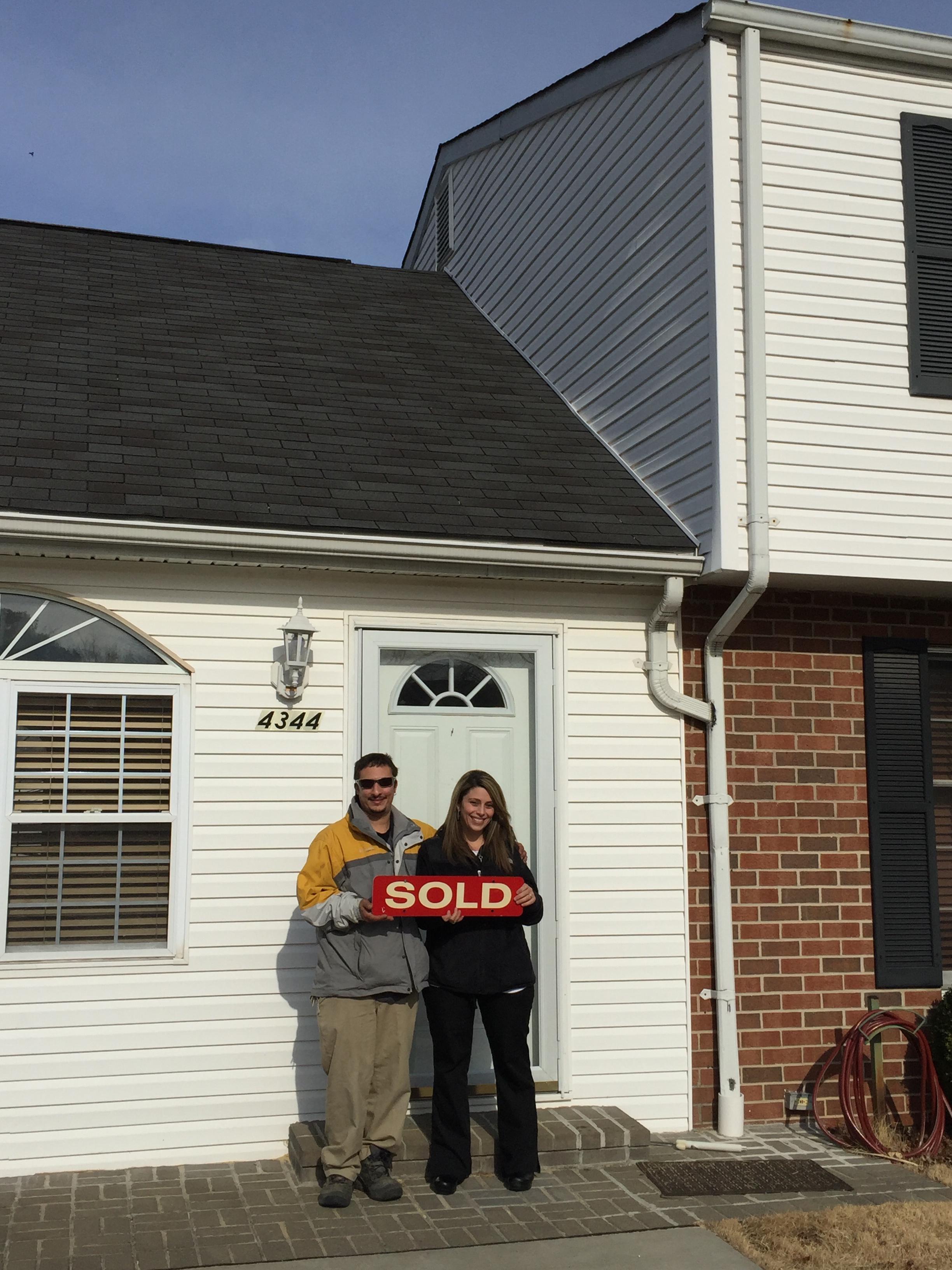 Helped Anthony and Christy buy their first home in Perry Hall! Made it in just before the snow storm!