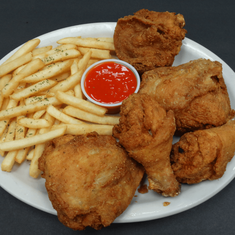 Fried Chicken and Fries