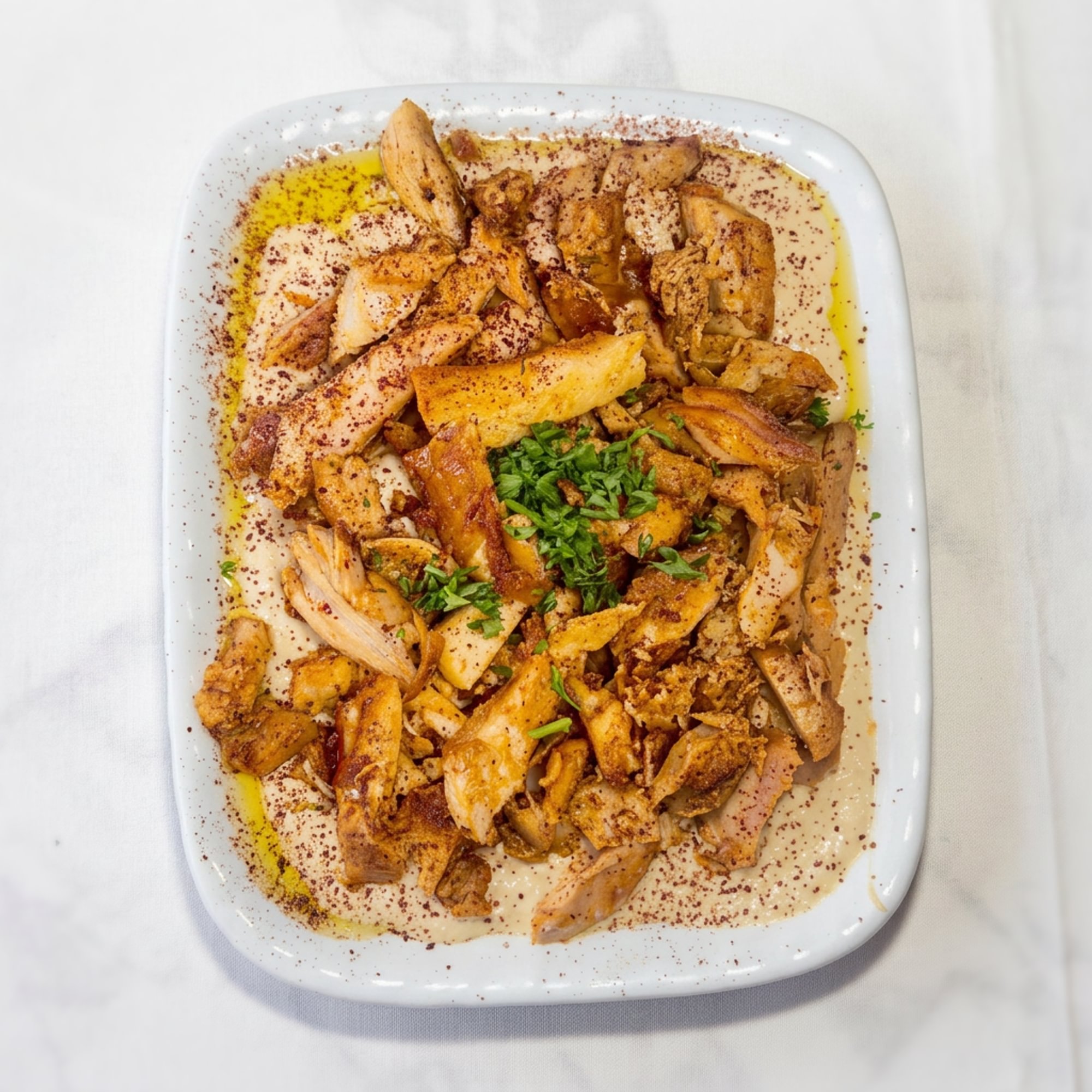 Hummus w/Chicken Shawarma