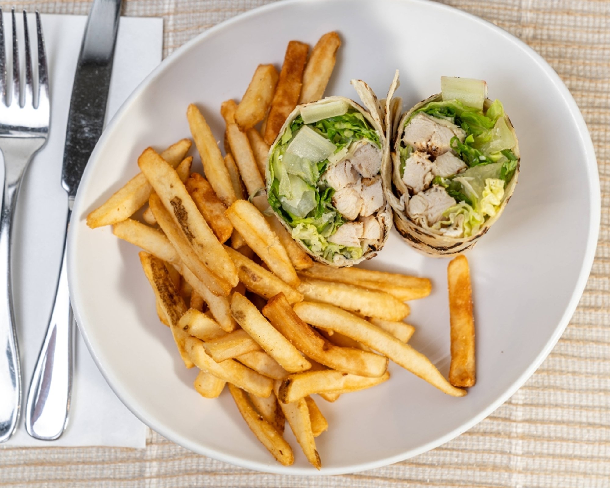 chicken caesar wrap