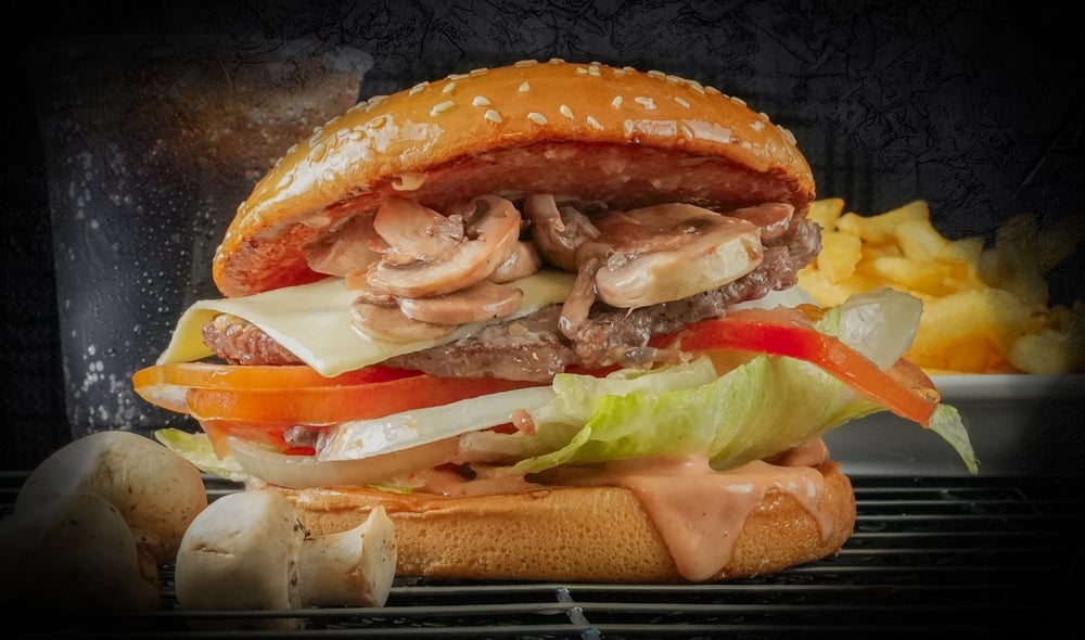 Mushroom Cheese Burger
