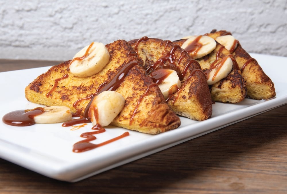 Cajeta French Toast Pancakes