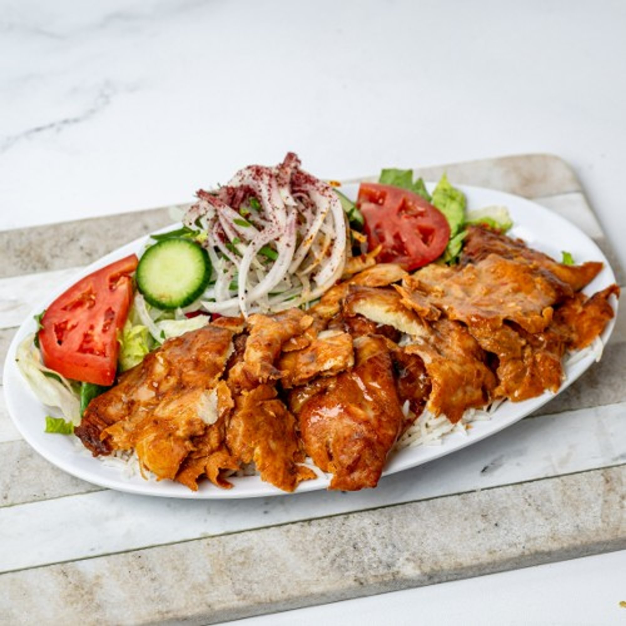 Double Chicken Shawarma Plate
