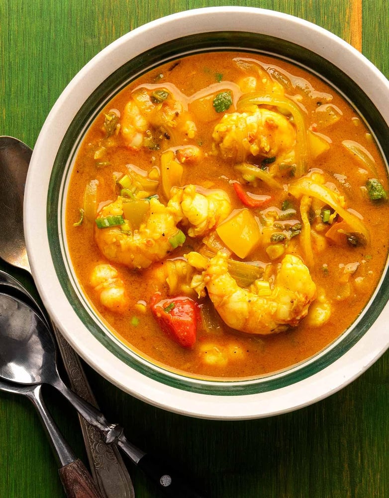 Reggae Jam Shrimp with Coconut Bread