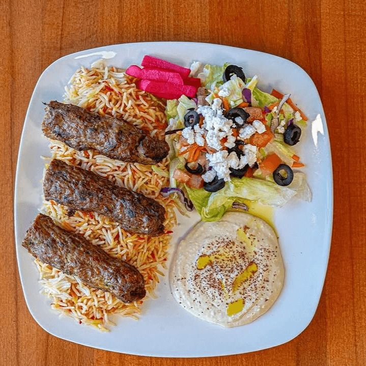 Chicken Shish Tawooq Over Rice