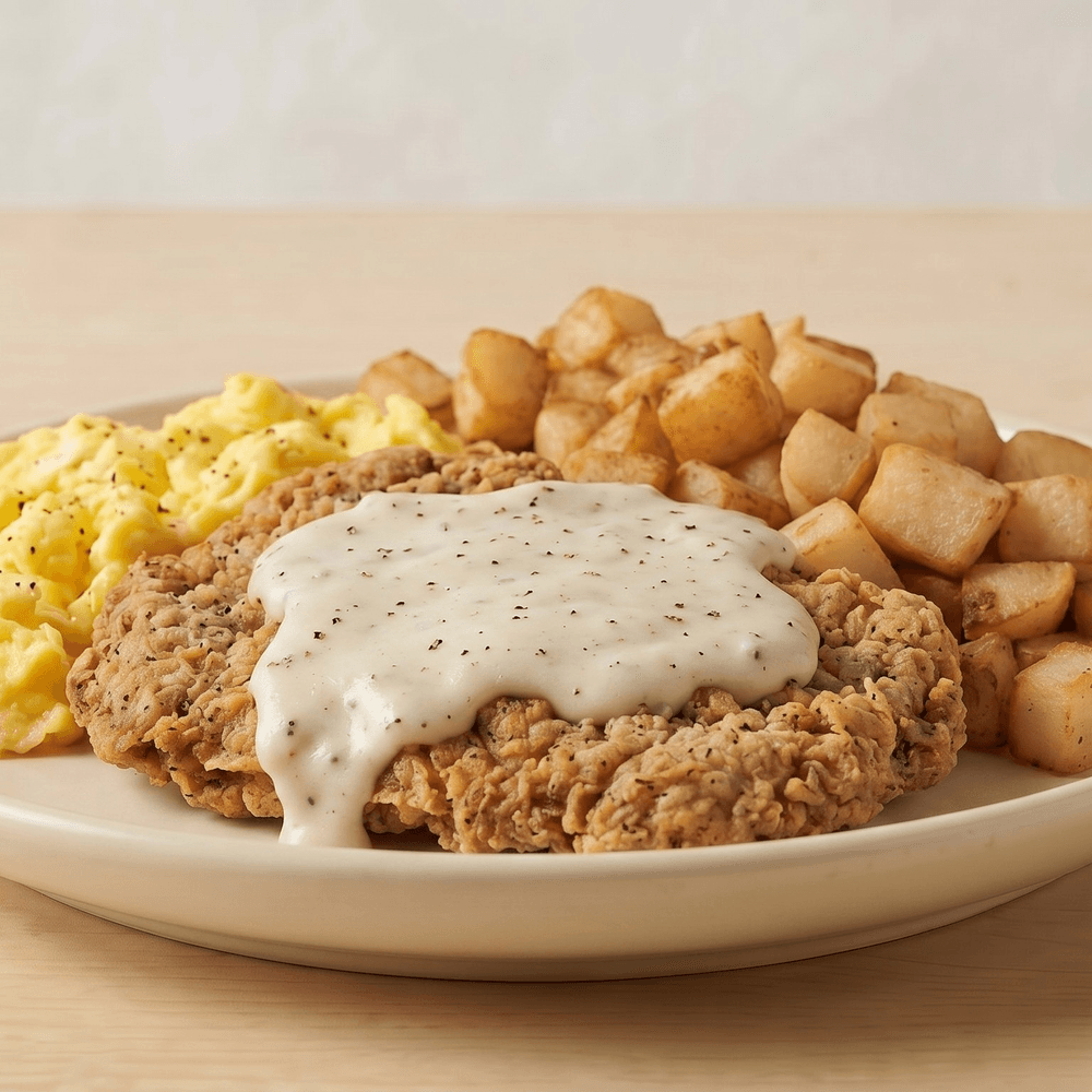 Chicken Fried Steak & Eggs