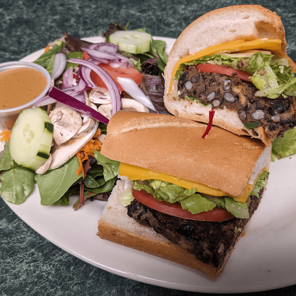 Black Bean Burger Sandwich
