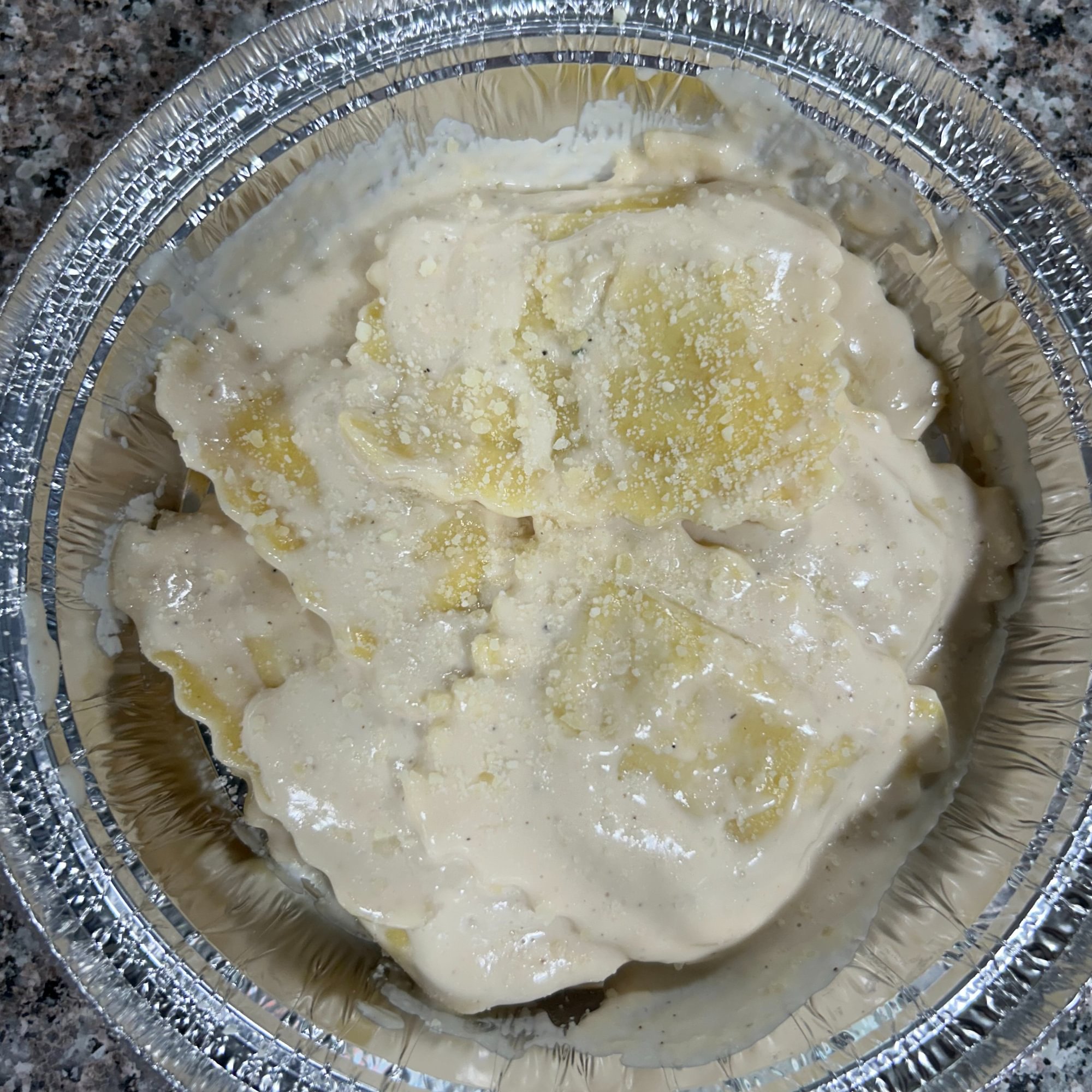 Ravioli & Alfredo Sauce