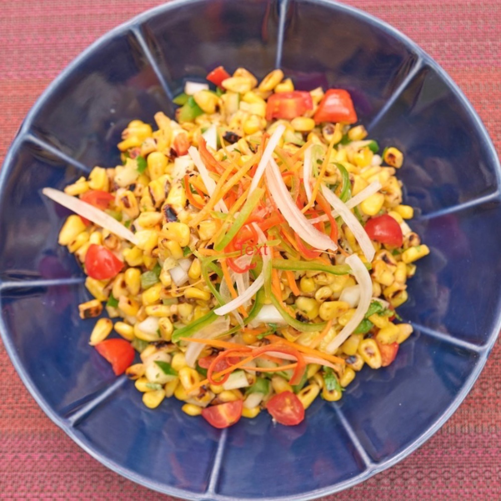 Grilled Corn Kachumber Salad (Vegan)
