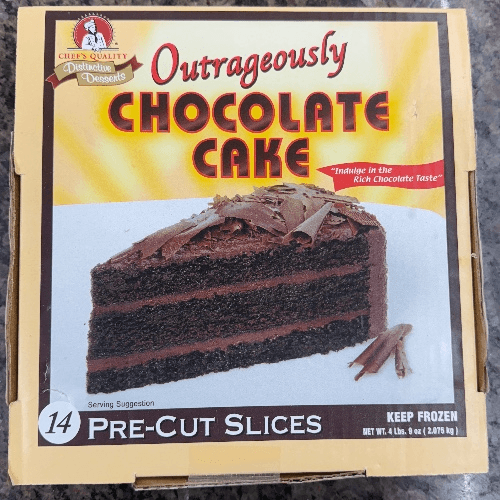 Full cake (14 piece) brownie cake