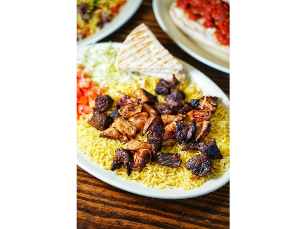 Mix Kabab Over Rice