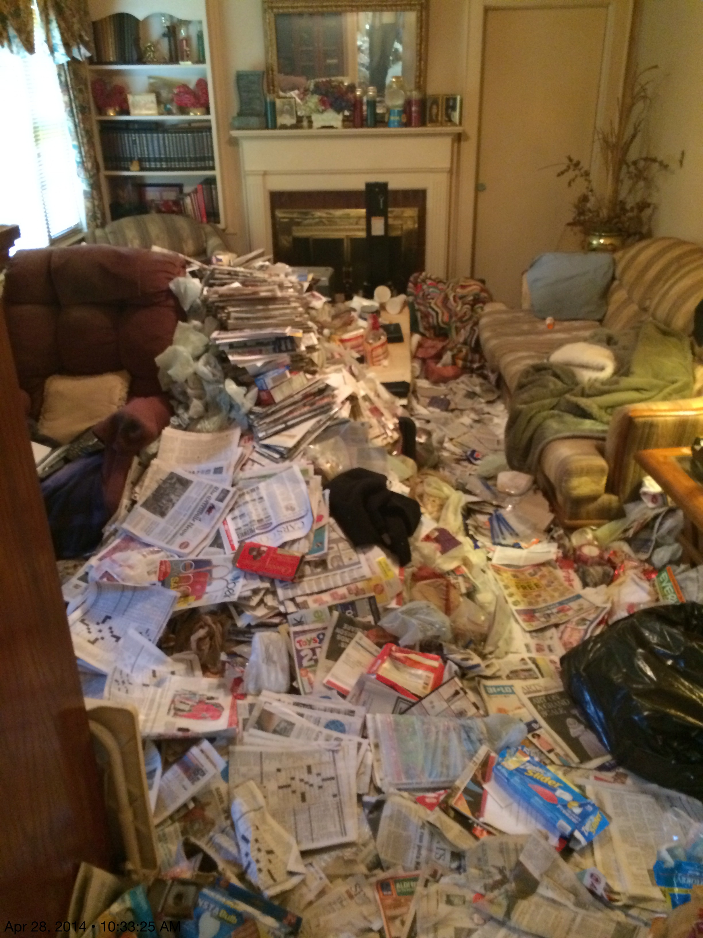 Hoarding Cleanup Living Room Myrtle Beach SC