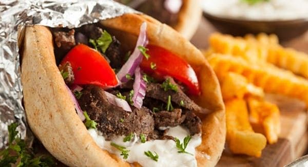 Combo #10: Lamb or Chicken Gyro