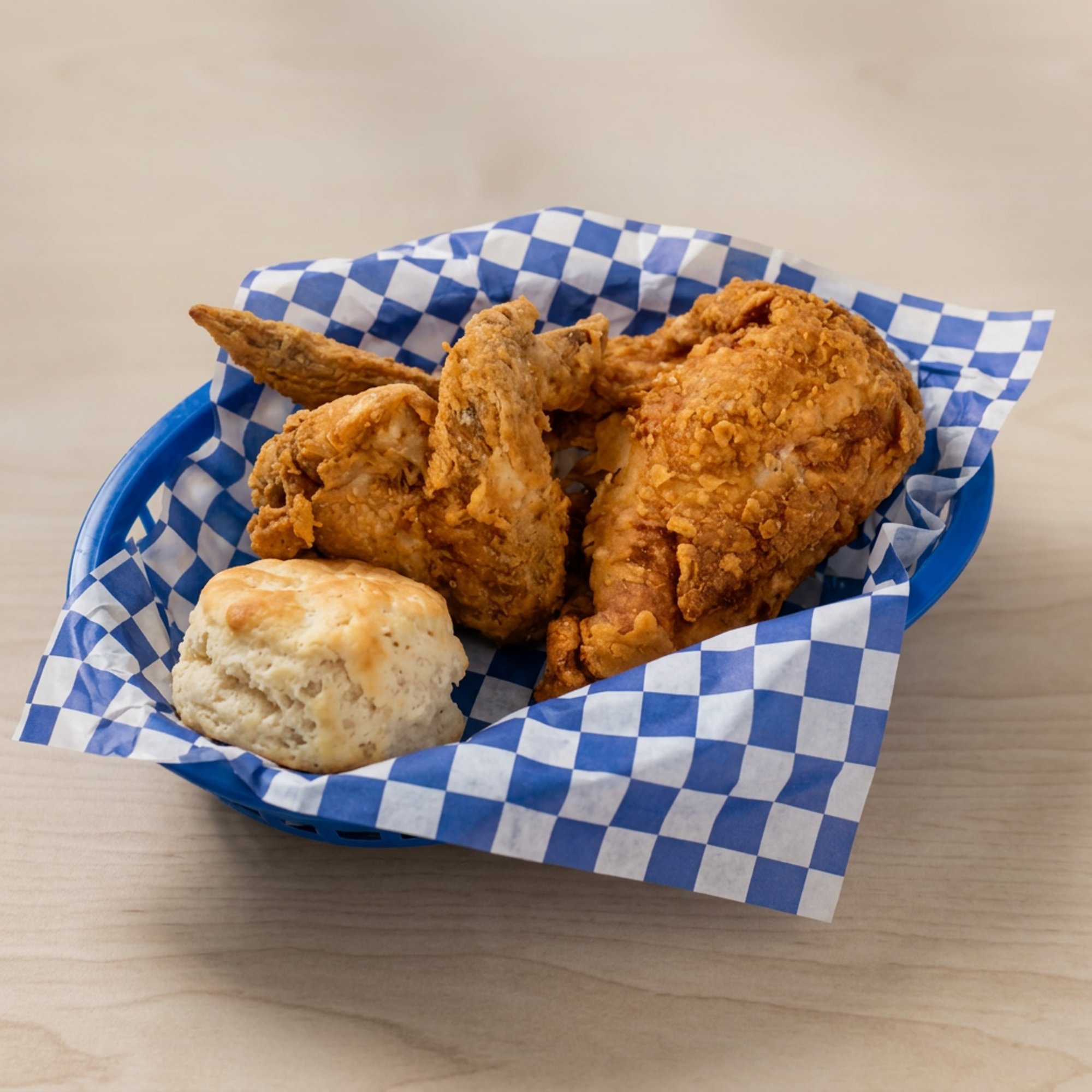 Broaster Meal - 2 Piece Wing & Breast