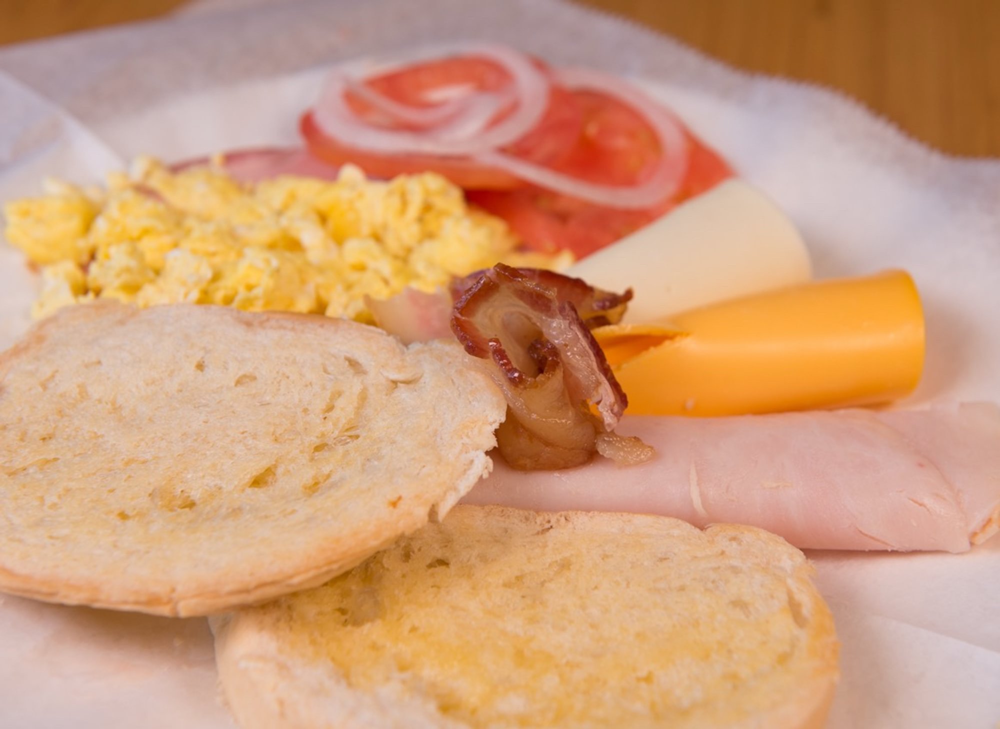 Scrambled Egg, Toast and Coffee