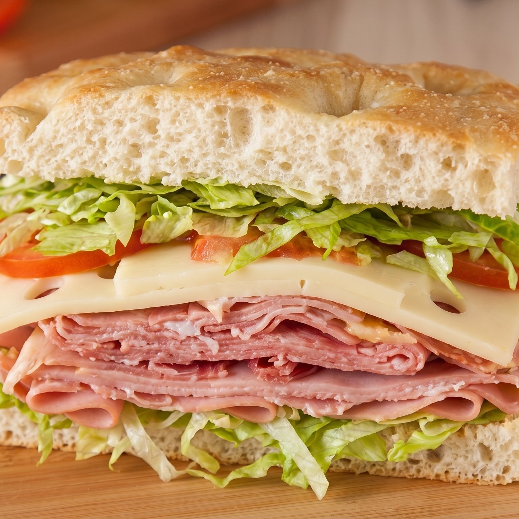 2. Boiled Ham, Cheese and Capicola Sub