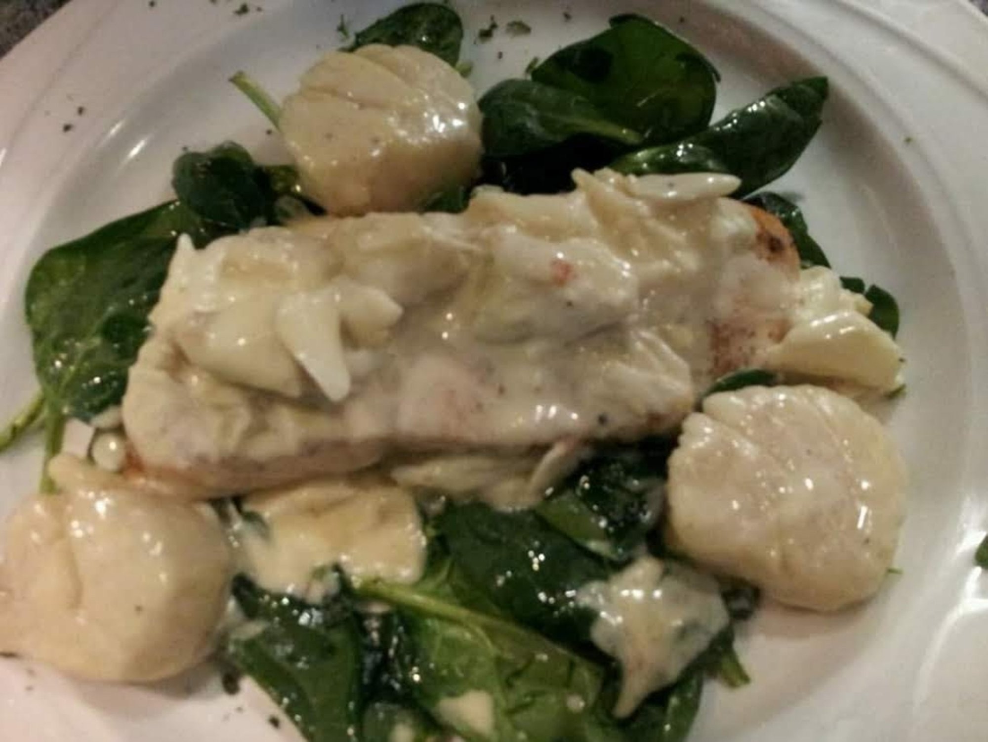 Salmon Con Spinaci