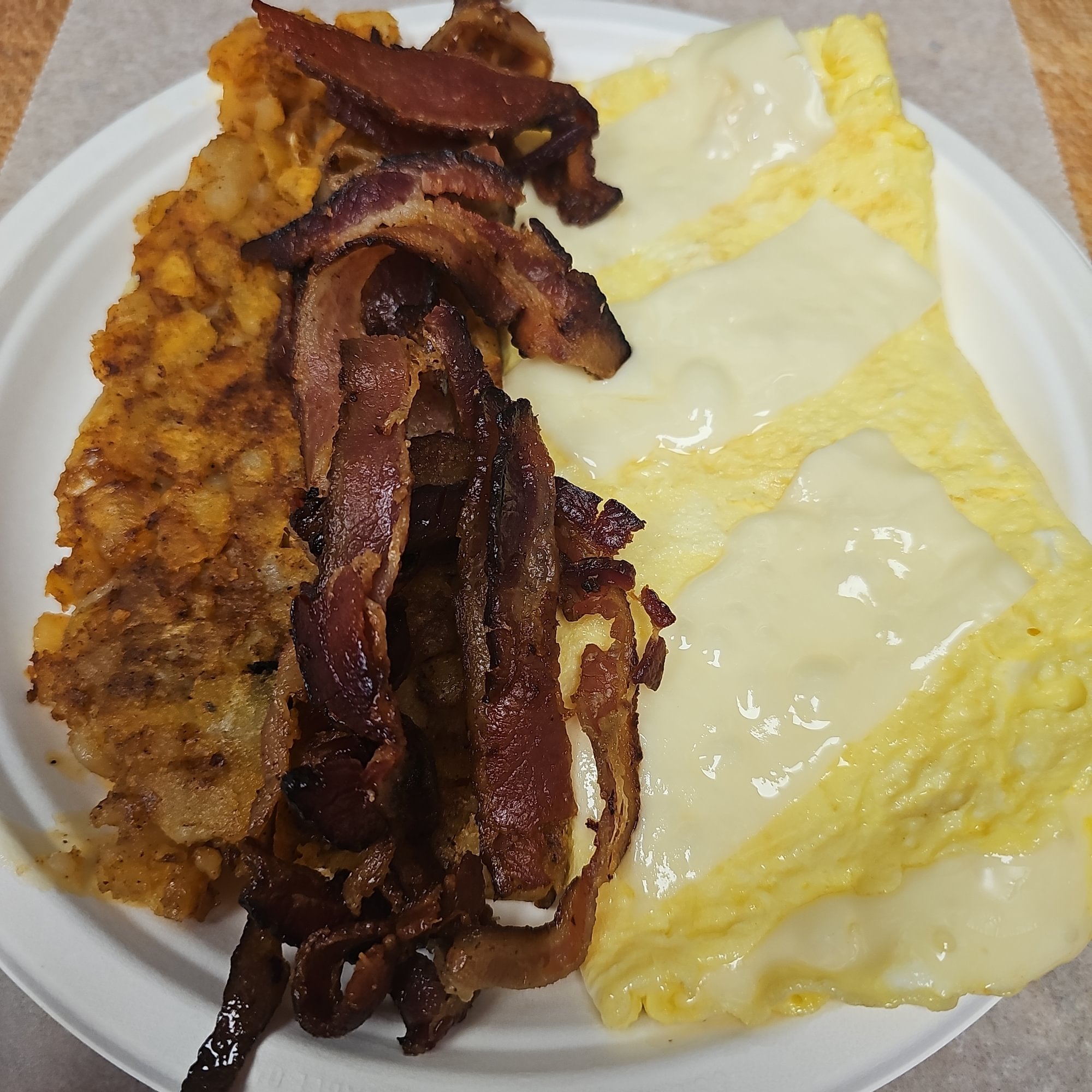 Cheese Omelette With Meat