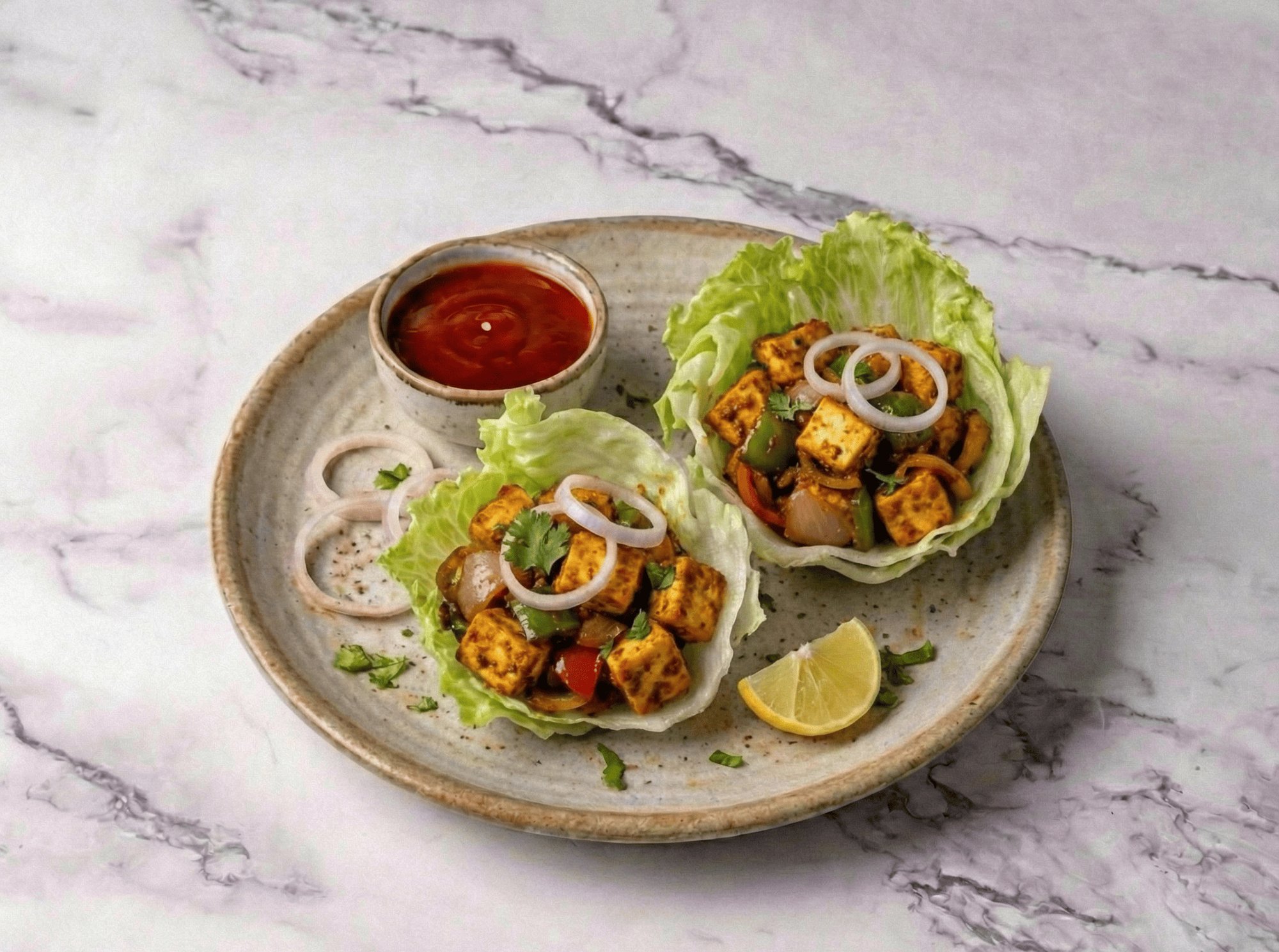 PANEER LETTUCE WRAP