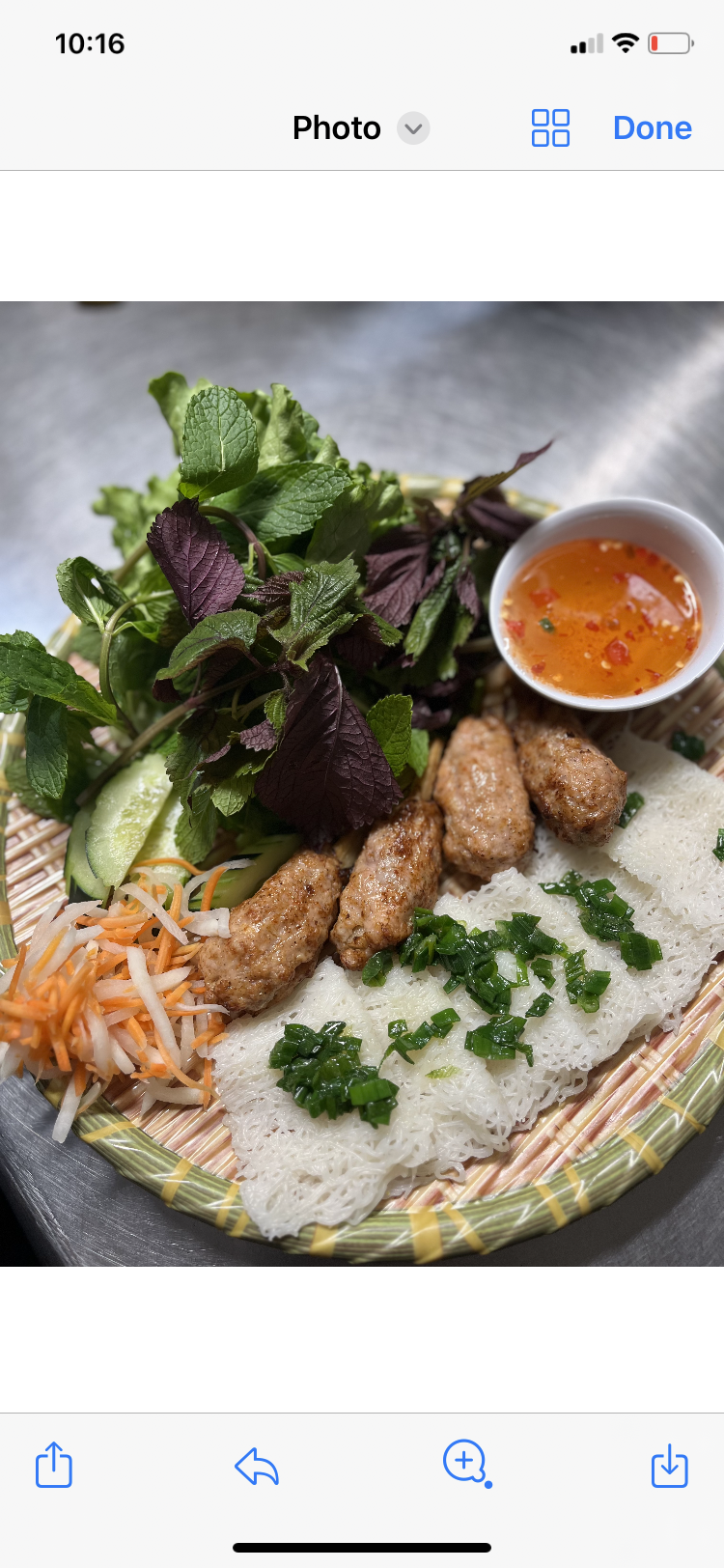 Sugar Cane Shrimp- Banh Hoi Chao Tom