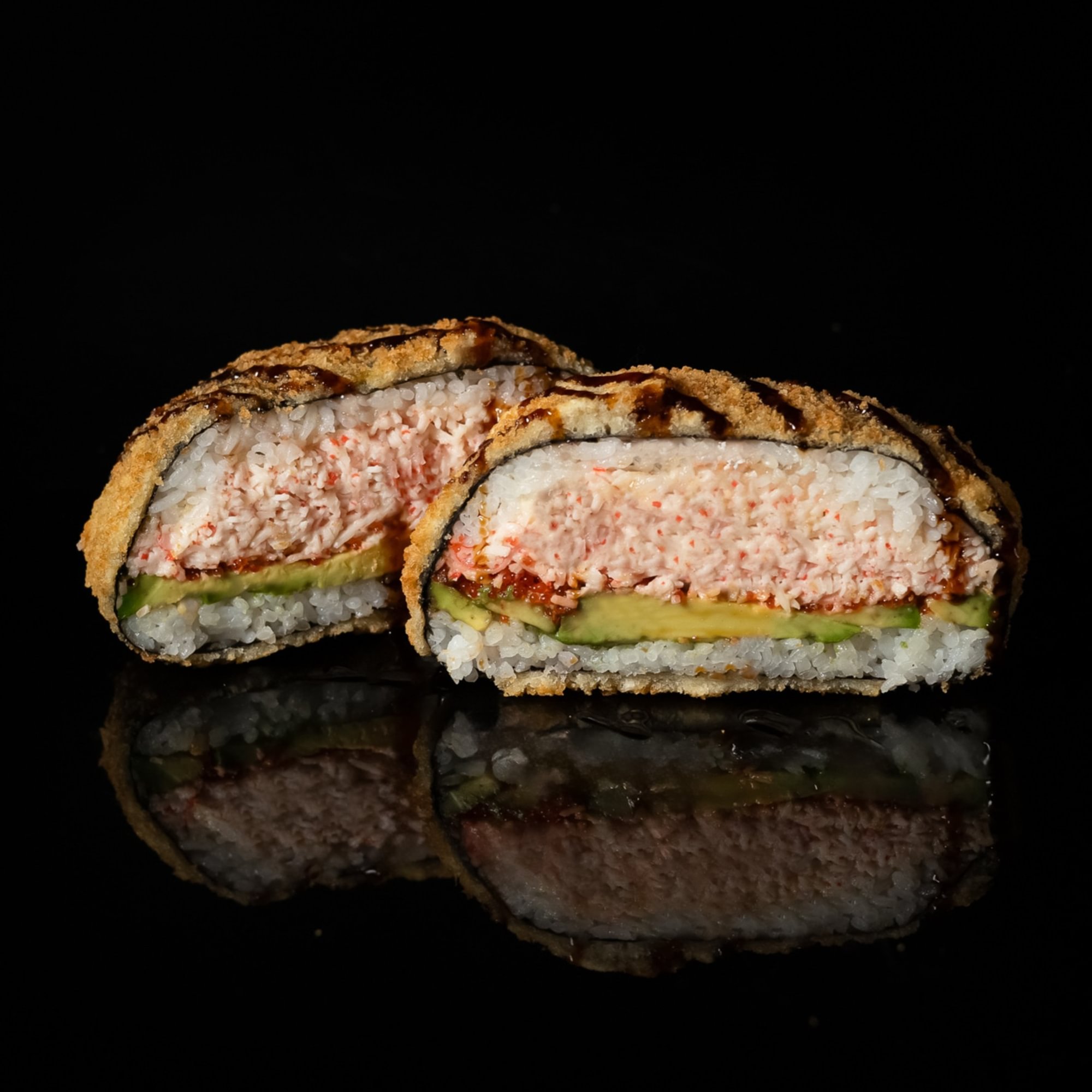 Imitation Crab Sushi Burger