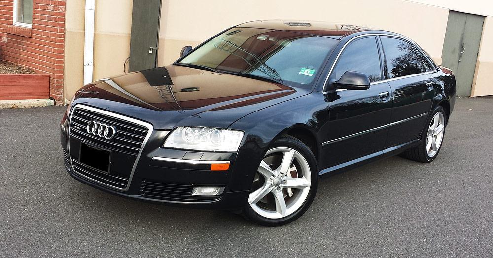 Privacy windows, Bang & Olufsen stereo, Valcona leather, sunroof, navigation, and four zone climate control. If youï¿½re not already a CEO, youï¿½ll sure feel like one after riding in our Audi A8 L. $79.00 per hour (min. 4 hrs)