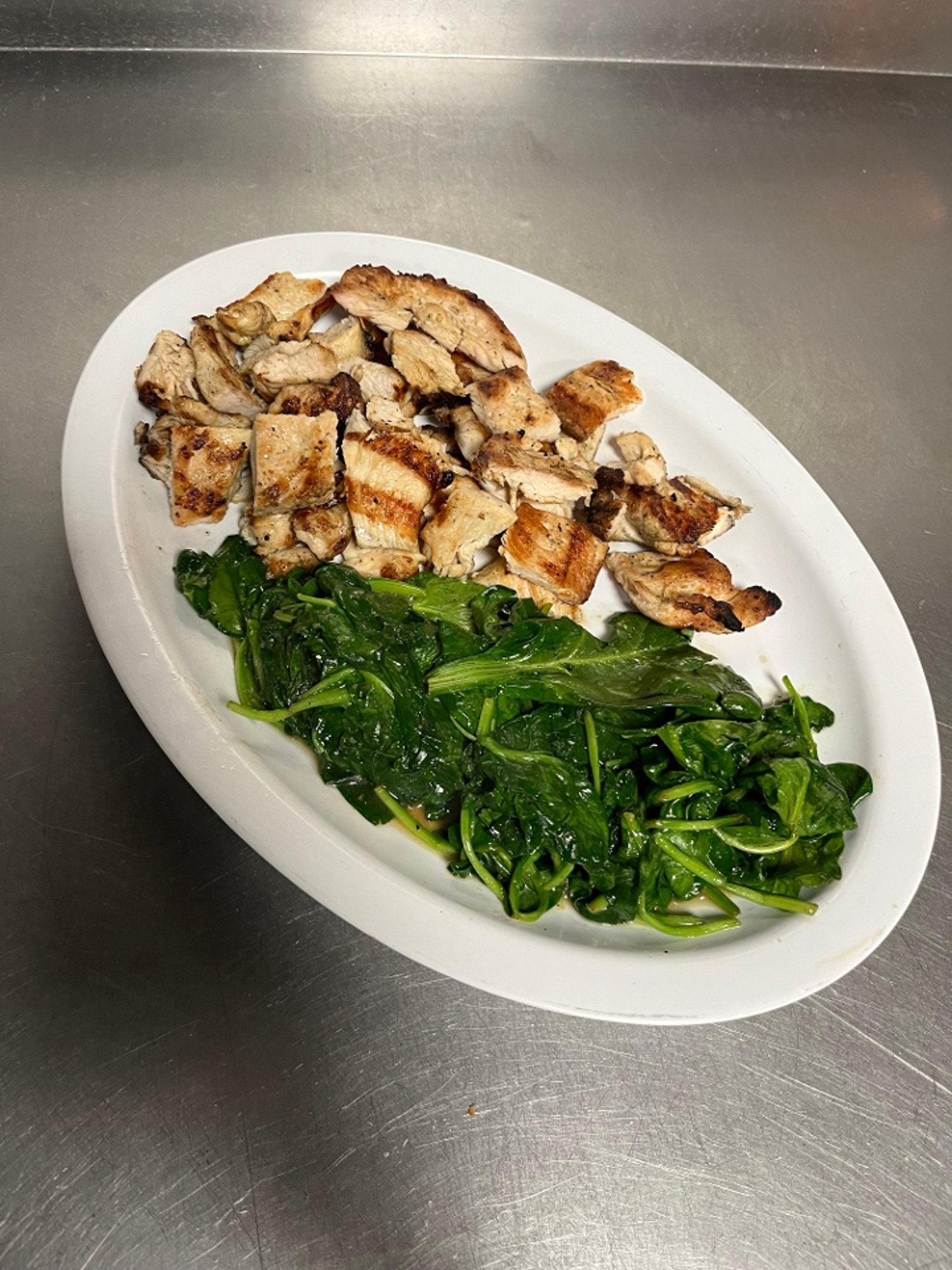 Grilled Chx w/ Spinach