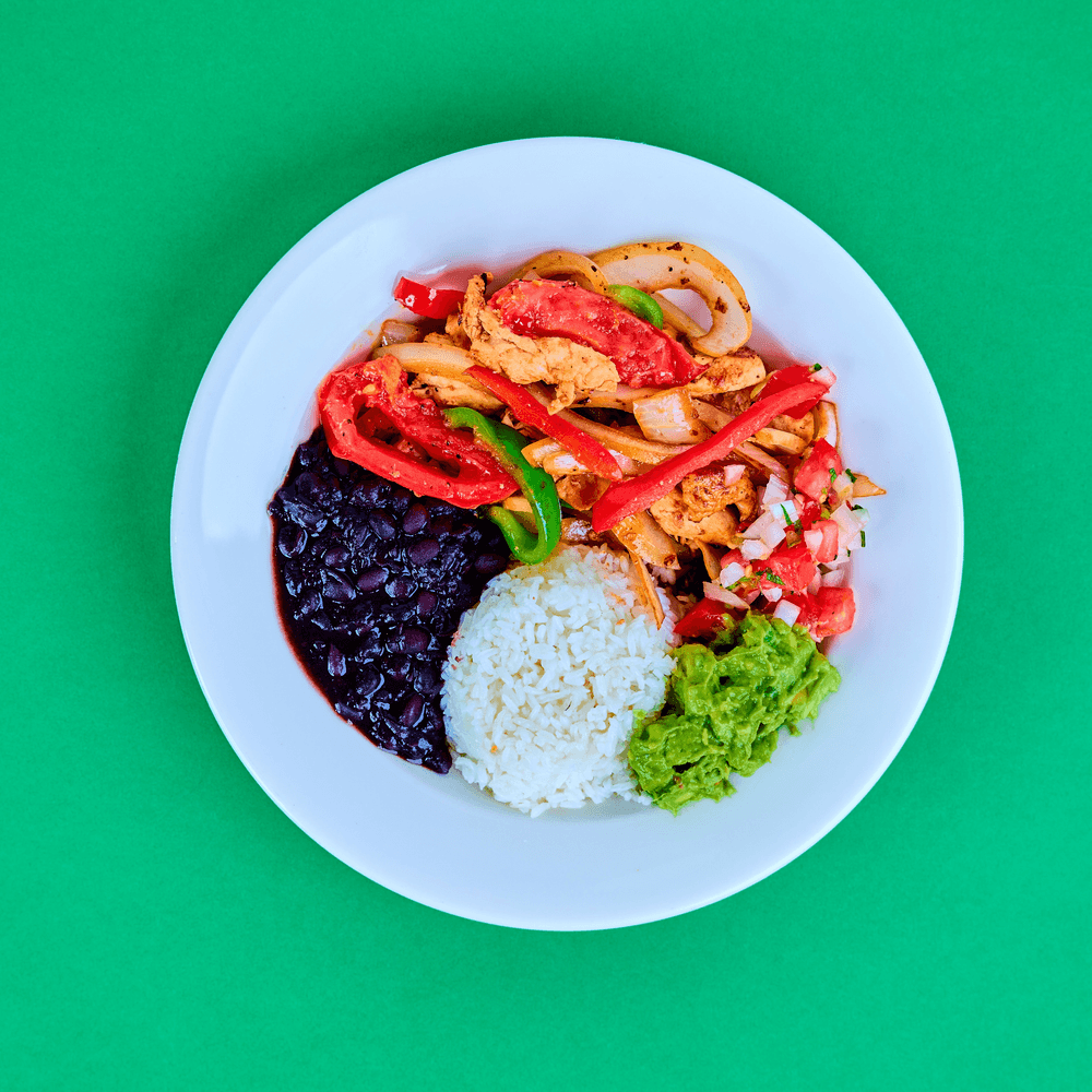 #16 Chicken or Steak Fajita Bowl