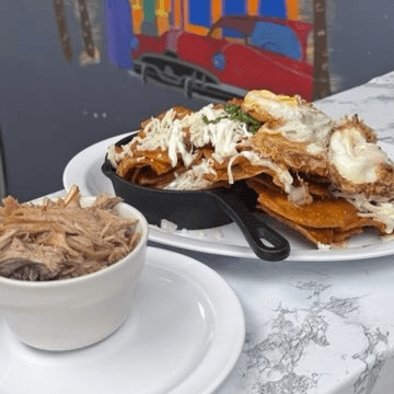 Chilaquiles with Two Eggs Any Style