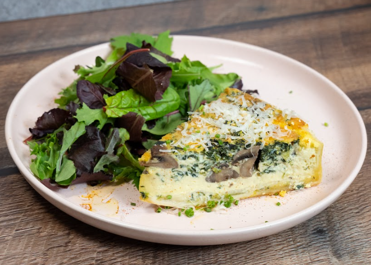 Spinach & Mushroom Quiche