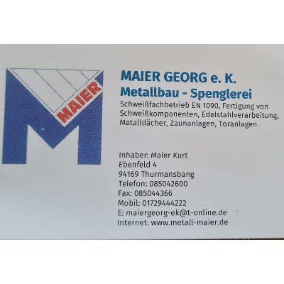 Logo von Maier Georg e.K. Metallbau - Spenglerei