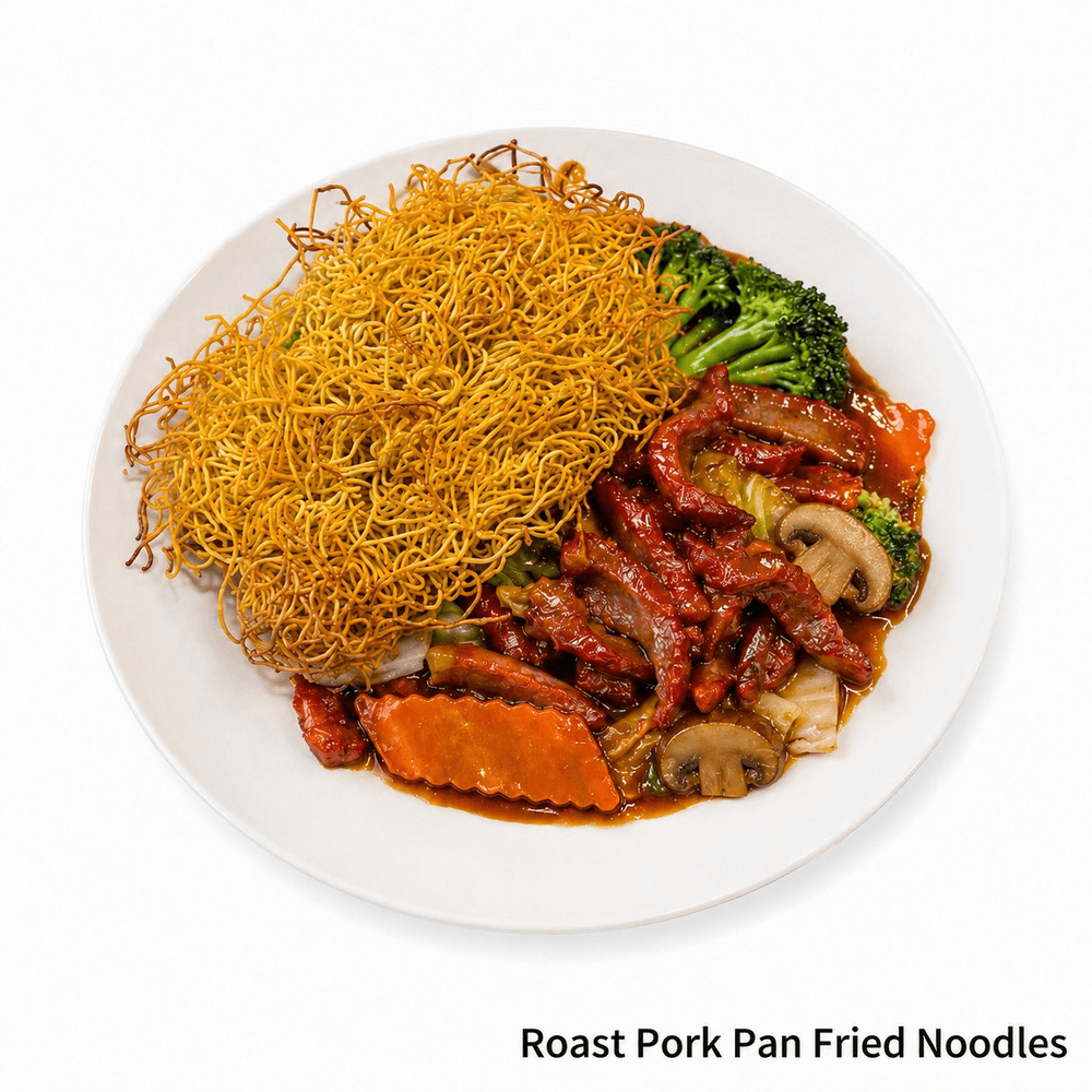 Roast Pork Pan Fried Noodles