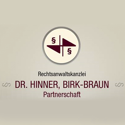 Logo von Rechtsanwälte und Rechtsbeistand Dr. Hinner, Birk-Braun - Partnerschaft