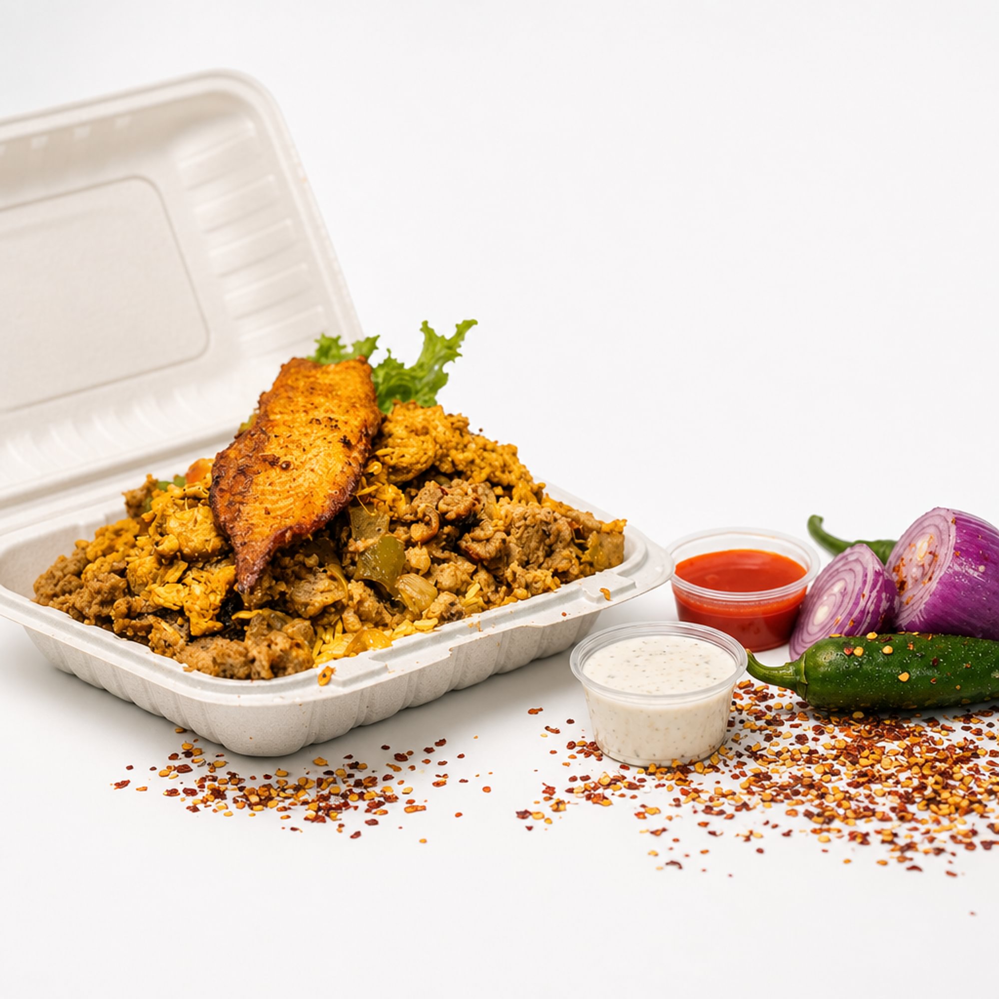 Mix Gyro with Tilapia Fish