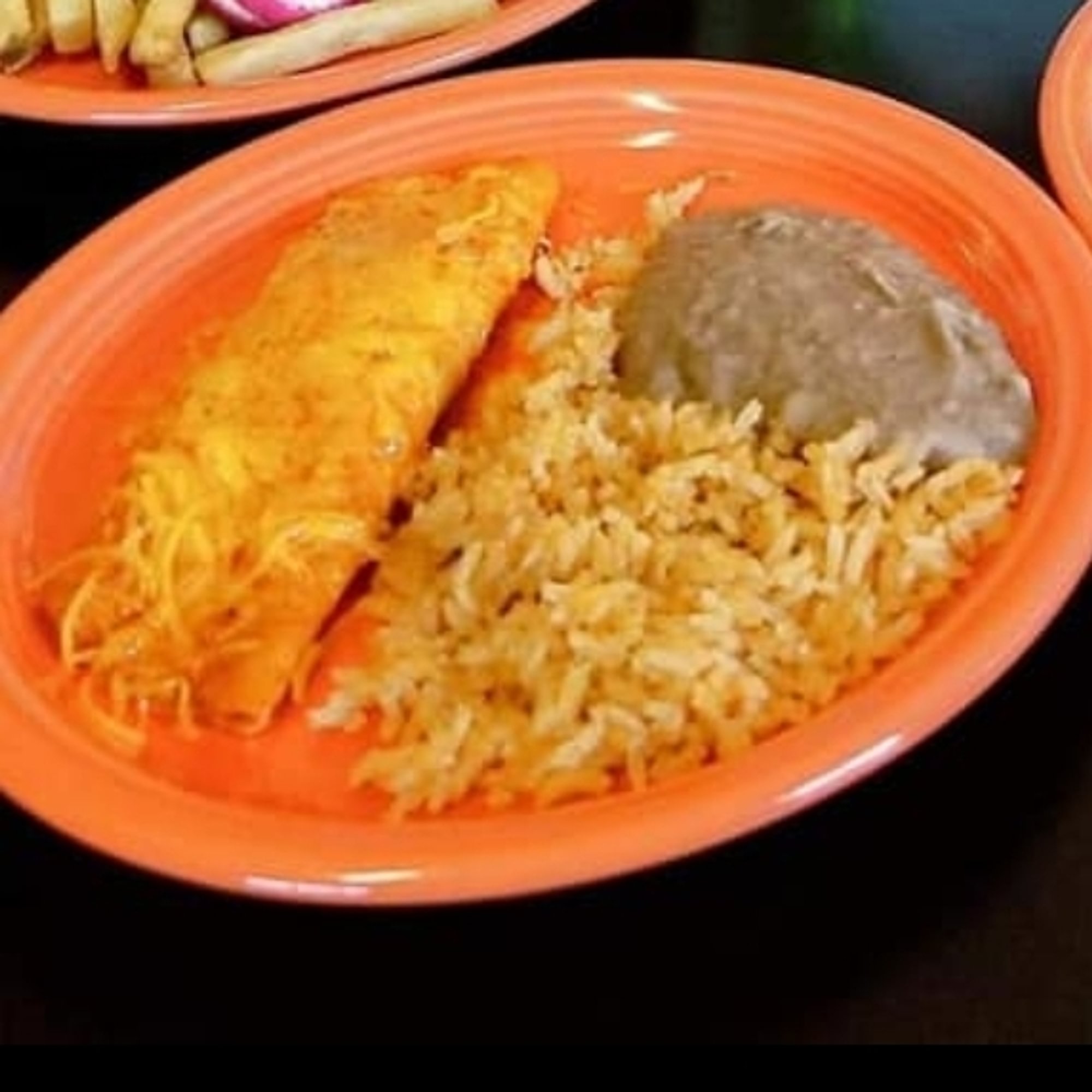 kid cheddar chicken enchilada combo