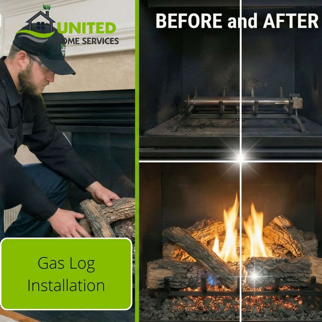 Gas Log Installation - Plano