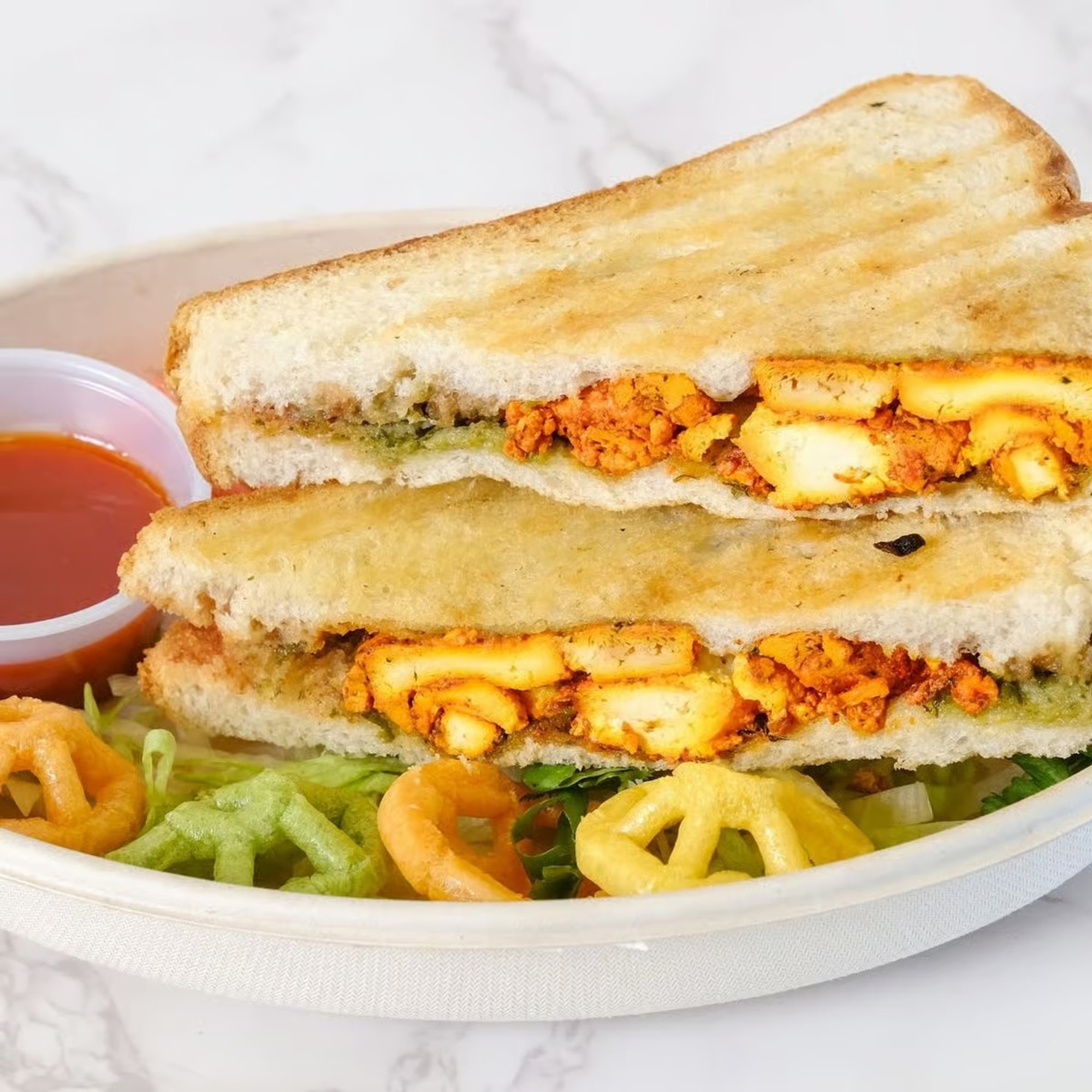 Paneer Schezwan Sandwich