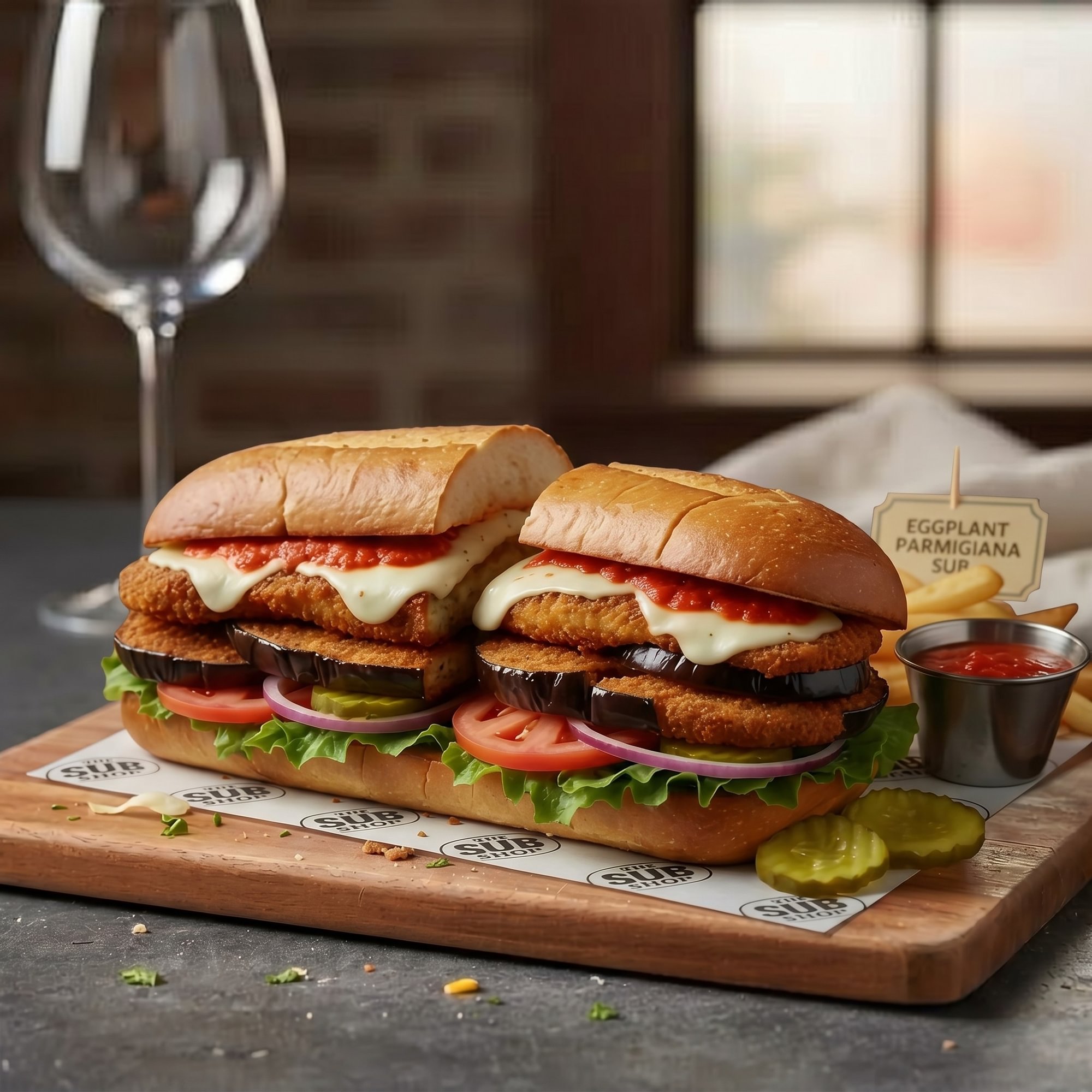 Eggplant Parmigiana Sub