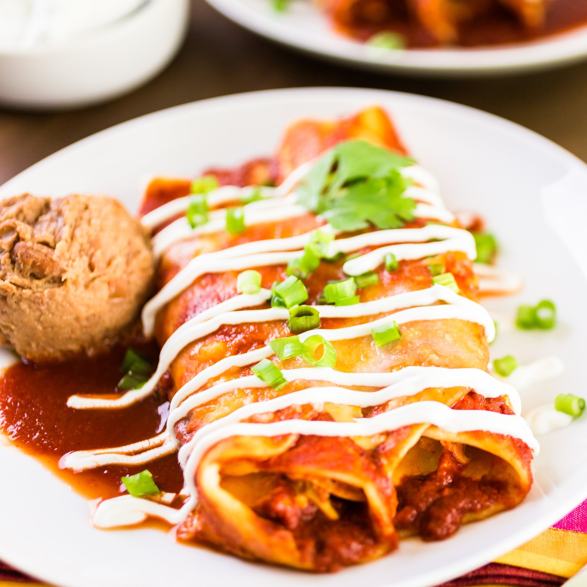 Enchiladas Beef or Chicken (1 Piece)