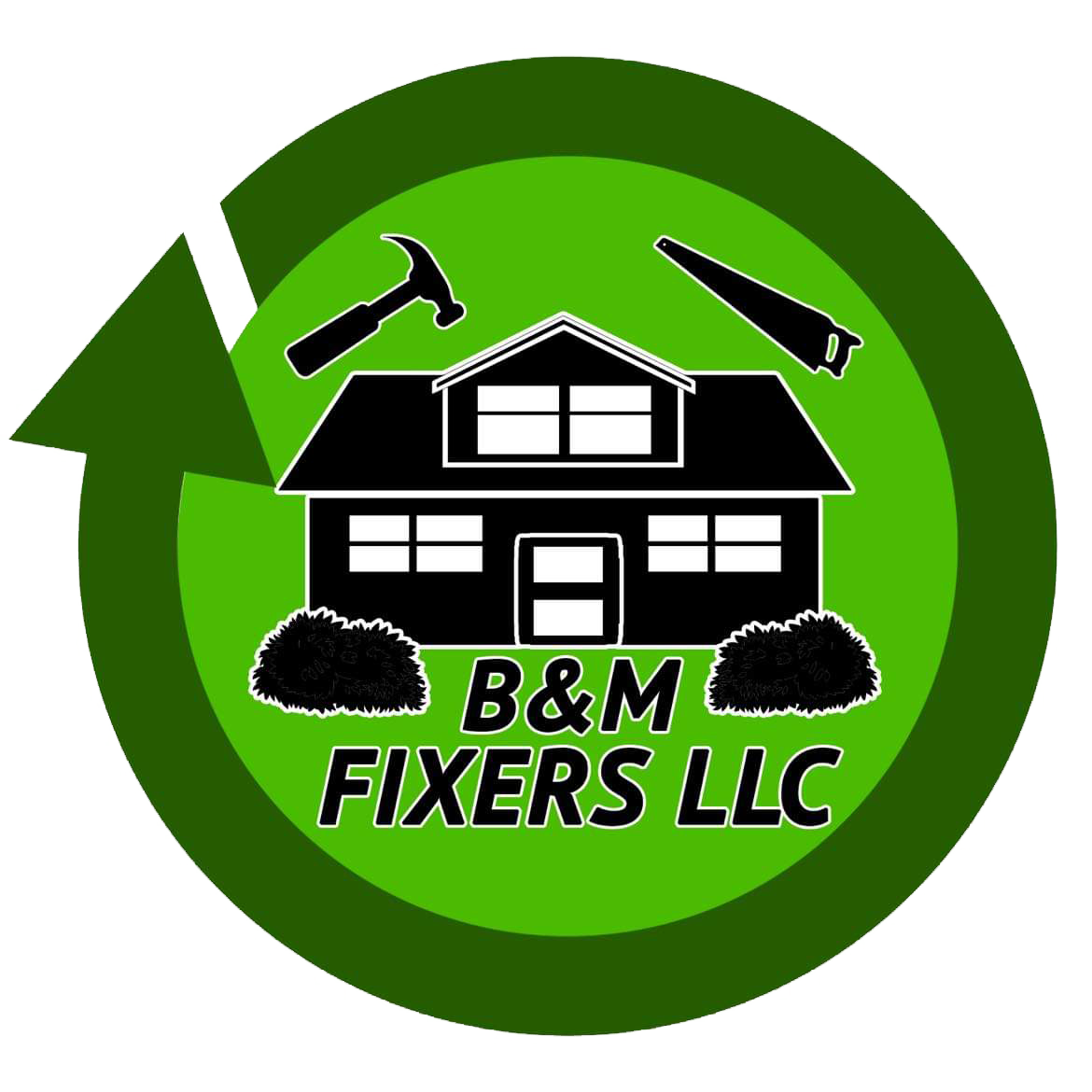 B &amp; M Fixers Logo