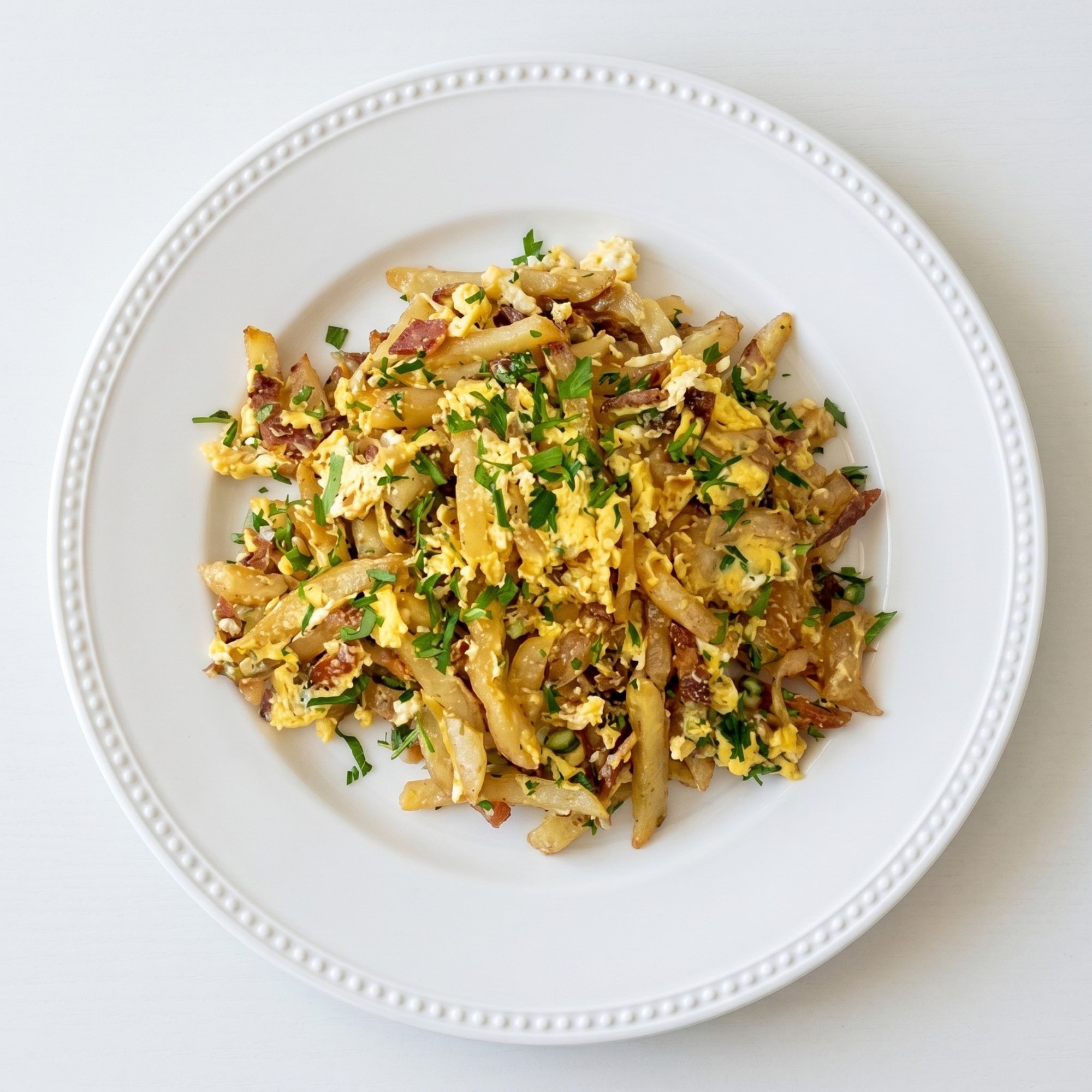 Mufaraket Batata with Eggs