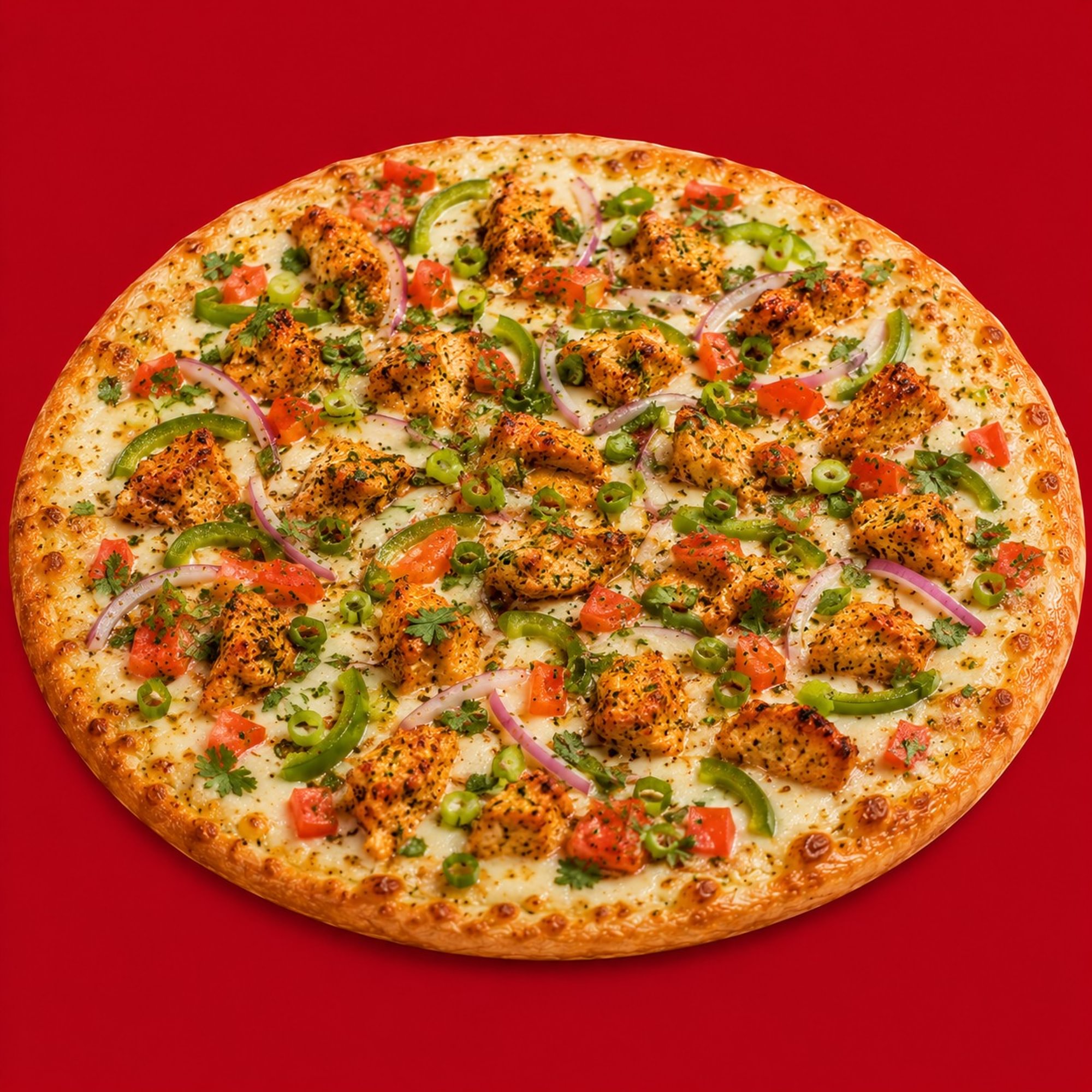 Achari Chicken Pizza