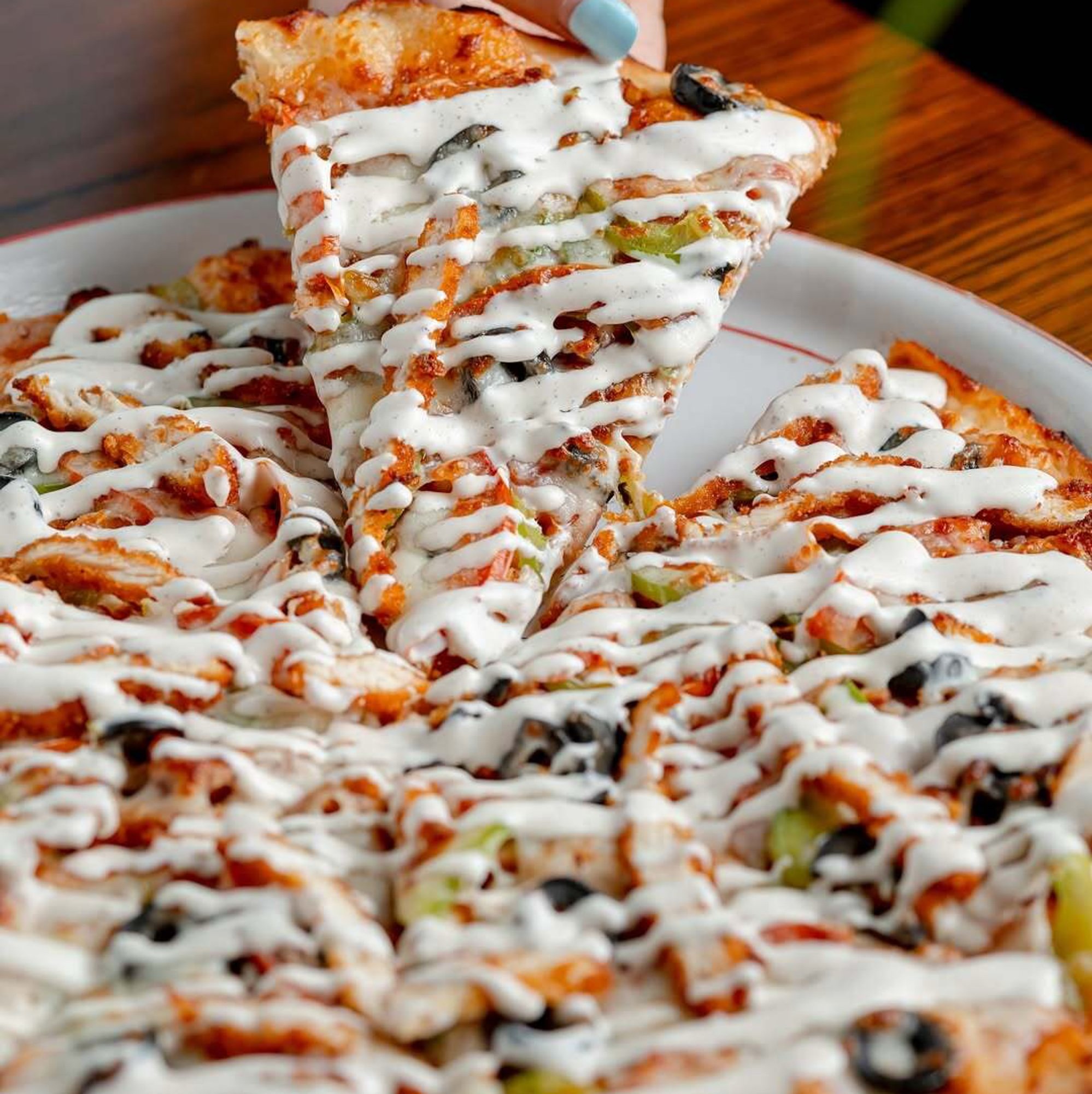 Chicken Bacon Ranch Pizza