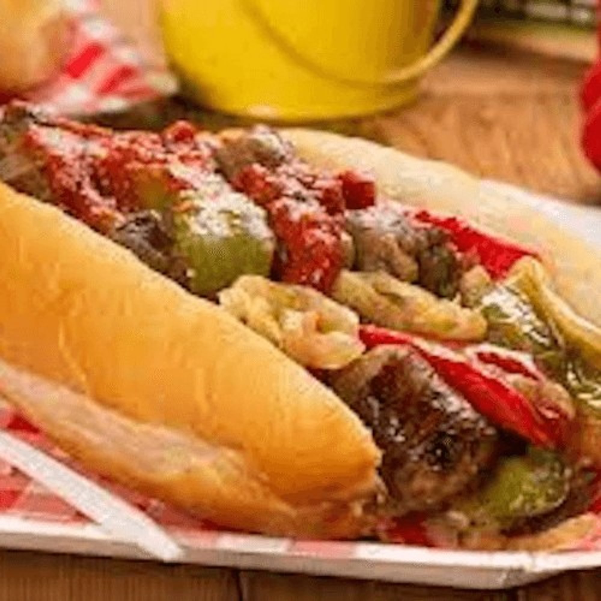 Sausage and Peppers Hero