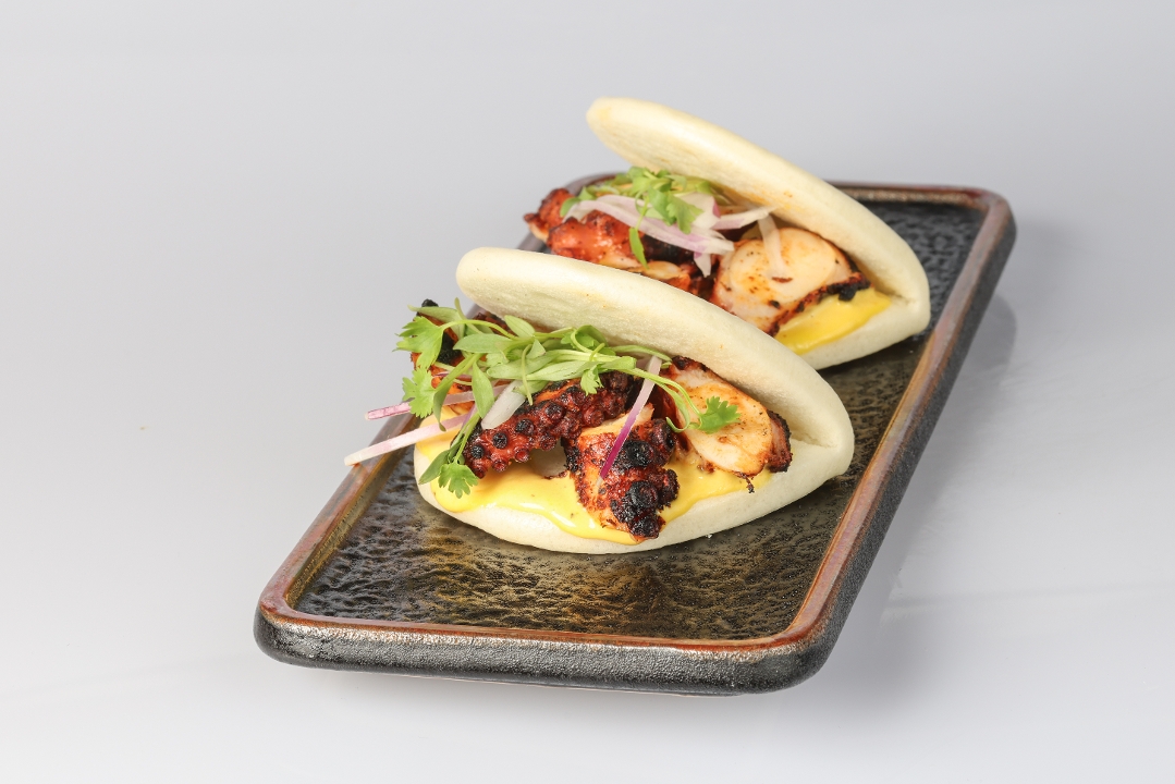 Grilled Octopus Bao