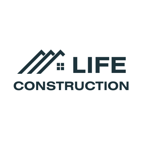 LIFE CONSTRUCTION &amp; ROOFING Logo