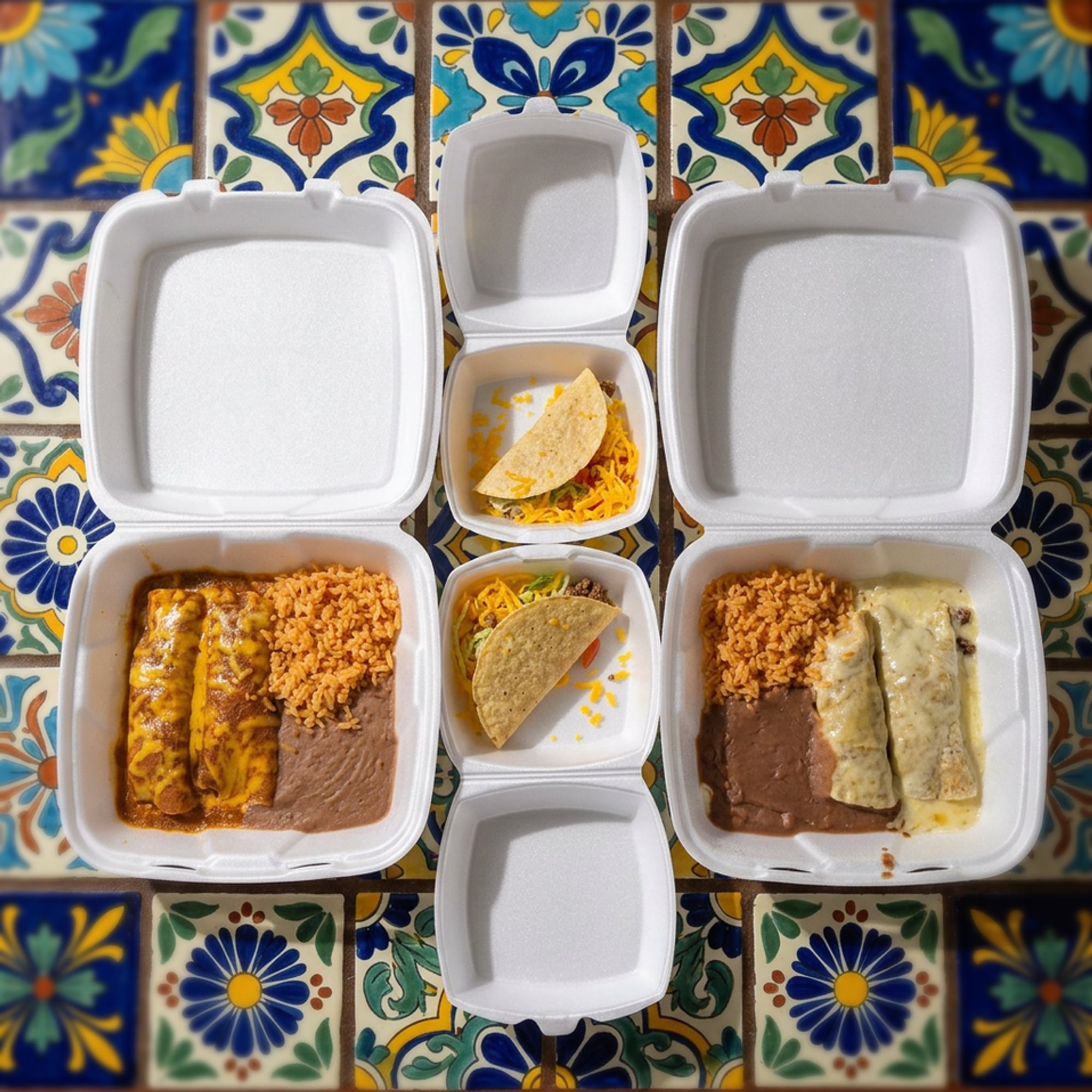 #8 Combination Plate (2 Enchiladas, 1 Taco)