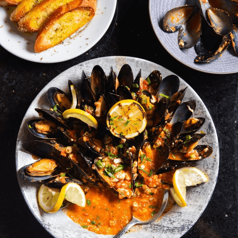 Steamed Mussels