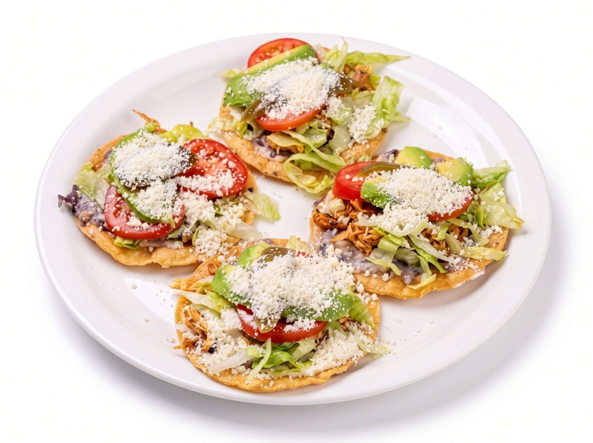 Tostadas Campechanas (Mixed-Meat Tostadas)