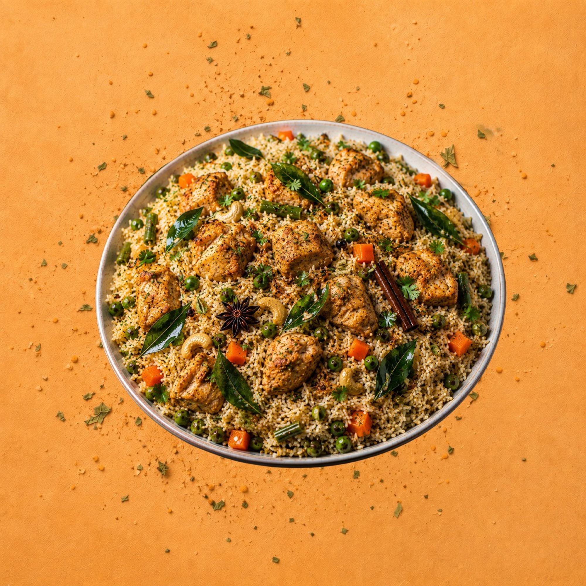 Curry Leaf Chicken Pulao